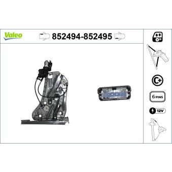 Lève-vitre arrière gauche VALEO OEM 8201010933