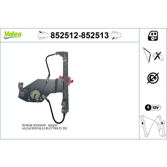 Lève-vitre arrière gauche VALEO [852512]