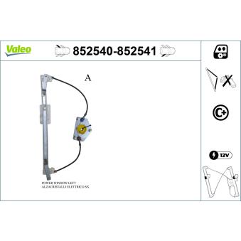 Lève-vitre arrière gauche VALEO OEM 5E0839461 Lève-vitre arrière gauche VALEO OEM 5E0839461