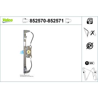 Lève-vitre avant gauche VALEO OEM 51843301