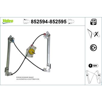 Lève-vitre arrière gauche VALEO OEM 95553346100