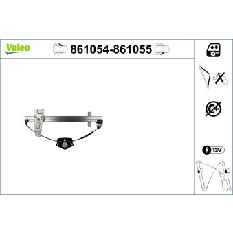 Lève-vitre avant gauche VALEO OEM 55076466AC