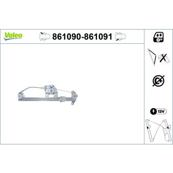 Lève-vitre arrière gauche VALEO OEM 2027301946 Lève-vitre arrière gauche VALEO OEM 2027301946