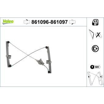 Lève-vitre avant droit VALEO OEM 6L3837462 Lève-vitre avant droit VALEO OEM 6L3837462