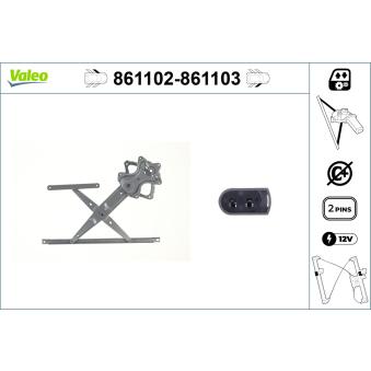 Lève-vitre avant droit VALEO OEM 1567722