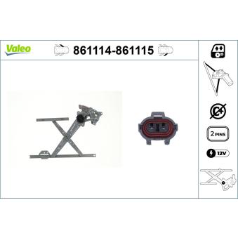 Lève-vitre avant droit VALEO OEM 824052E000