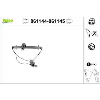 Lève-vitre avant droit VALEO 861145