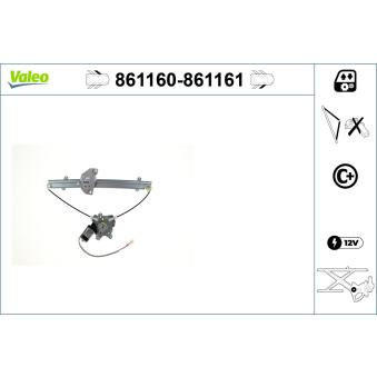 Lève-vitre avant droit VALEO [861161]