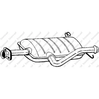 Silencieux avant BOSAL OEM 7700742485