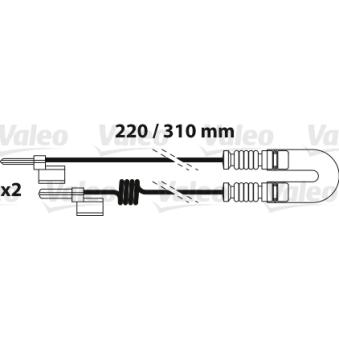 Indicateur d'usure,plaquette de freins VALEO OEM 6695400917