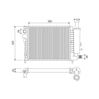 Radiateur, refroidissement du moteur VALEO 883866