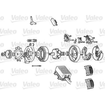 Alternateur VALEO A14N11 pour MERCEDES-BENZ CLASSE E E 250 Turbo D - 126cv