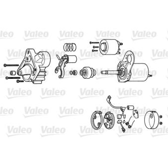 Démarreur VALEO D6RA104 pour RENAULT R9 1.6 D - 55cv