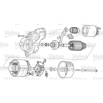 Démarreur VALEO TS10E4 pour RENAULT LAGUNA 1.6 LPG - 107cv
