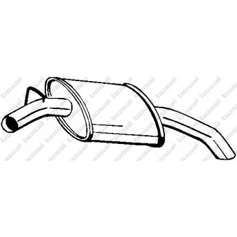 Silencieux arrière BOSAL 210-821