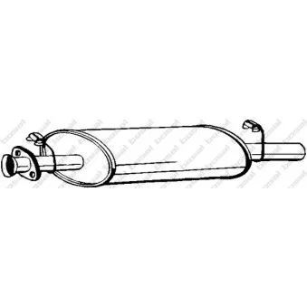 Silencieux central BOSAL OEM ESR2390