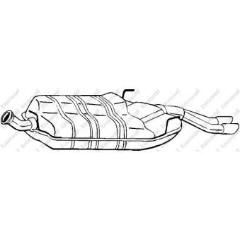 Silencieux arrière BOSAL OEM 4228261