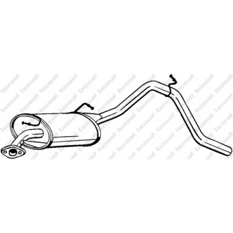 Silencieux arrière BOSAL 219-553 pour SUZUKI WAGON 1.3 4WD - 94cv