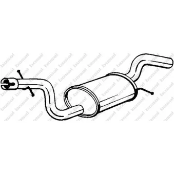 Silencieux central BOSAL 220-001