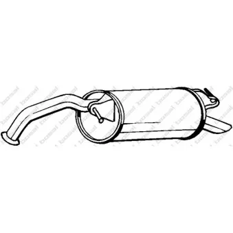 Silencieux arrière BOSAL OEM 174300N010