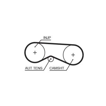 Courroie crantée GATES 5531XS pour AUDI A6 2.5 TDI - 163cv