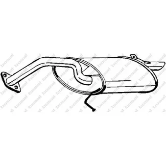 Silencieux arrière BOSAL [228-889]