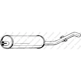 BOSAL 233-253 - Silencieux arrière
