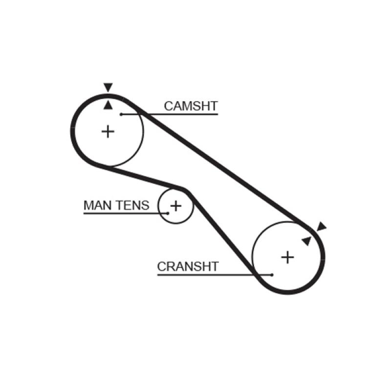 Kit de distribution GATES K015321XS - Visuel 1