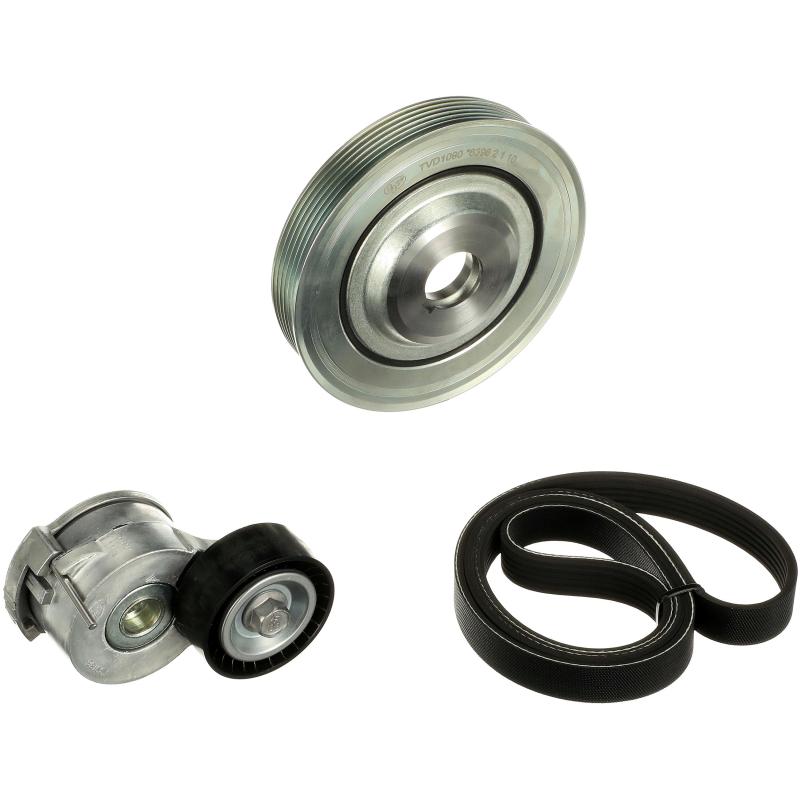 Jeu de courroies trapézoïdales à nervures GATES K026PK1245 - Visuel 1