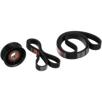 Jeu de courroies trapézoïdales à nervures GATES K026PK1249SF pour BMW Série 3 2.0 - 145cv