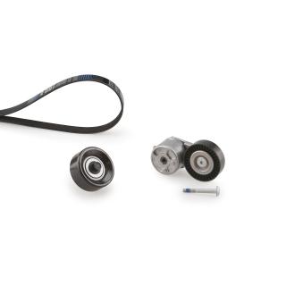 Jeu de courroies trapézoïdales à nervures GATES K026PK1685 pour FORD S-MAX 1.8 TDCi - 100cv