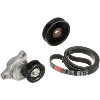 Jeu de courroies trapézoïdales à nervures GATES K026PK1873 pour CHEVROLET LACETTI 1.6 - 109cv Jeu de courroies trapézoïdales à nervures GATES K026PK1873 pour CHEVROLET LACETTI 1.6 - 109cv