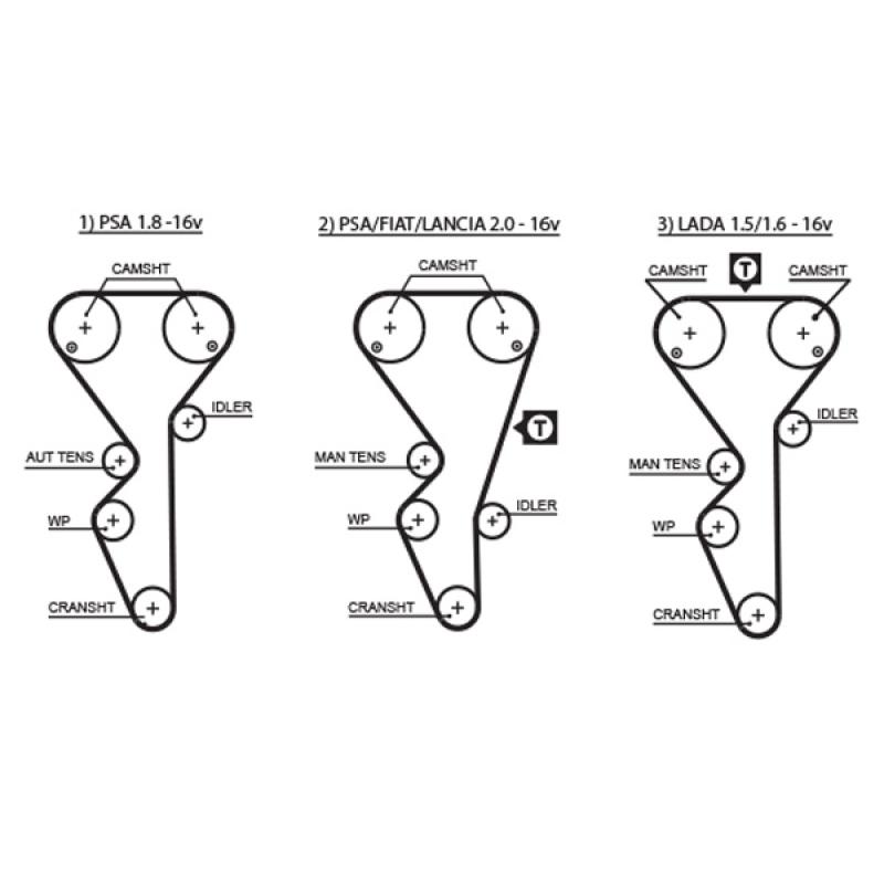 Kit de distribution GATES K035468XS - Visuel 1