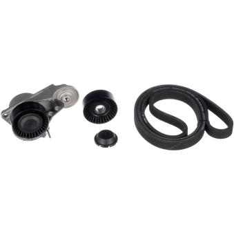 Jeu de courroies trapézoïdales à nervures GATES K046DPK1825 pour FORD KA 2.4 D5 - 185cv