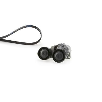 Jeu de courroies trapézoïdales à nervures GATES K066DPK1825 pour FORD KA 2.4 D5 - 185cv