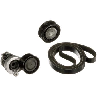 Jeu de courroies trapézoïdales à nervures GATES K076PK1163 pour DACIA DUSTER 1,5 dCi 115 4x4 - 114cv