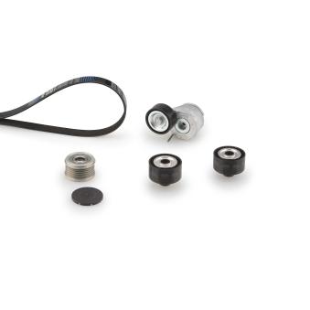 Jeu de courroies trapézoïdales à nervures GATES K096PK1353 pour CITROEN BERLINGO 1.6 HDI 90 - 90cv