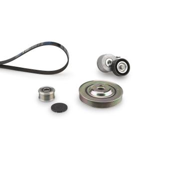 Jeu de courroies trapézoïdales à nervures GATES K106PK1218 pour CITROEN JUMPY 2.0 HDI 120 - 120cv