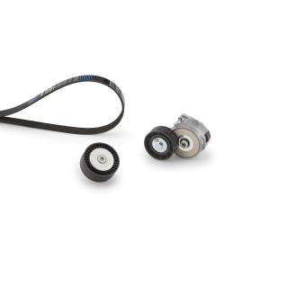 Jeu de courroies trapézoïdales à nervures GATES K116PK1053 pour SKODA OCTAVIA 1.9 CDTI - 150cv