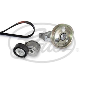 Jeu de courroies trapézoïdales à nervures GATES K166PK1218 pour CITROEN JUMPY 2.0 HDI 120 - 120cv