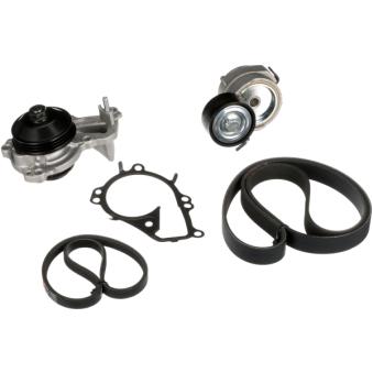 Pompe à eau+Jeu de courroie trapézoïdale à nervures GATES [KP136PK1070]