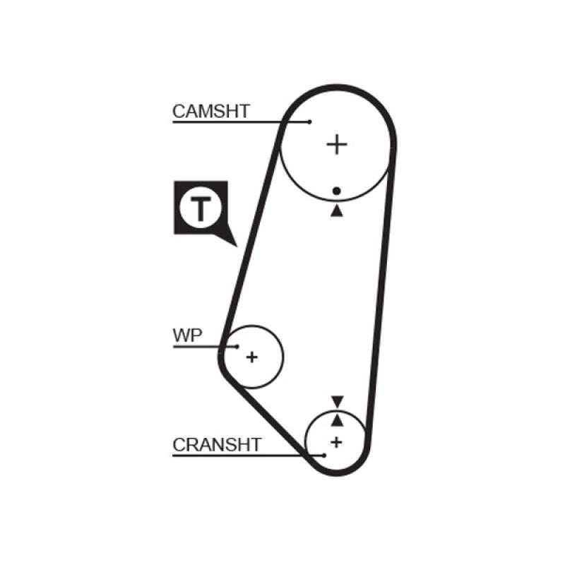 Pompe à eau + kit de courroie de distribution GATES KP15400 - Visuel 1
