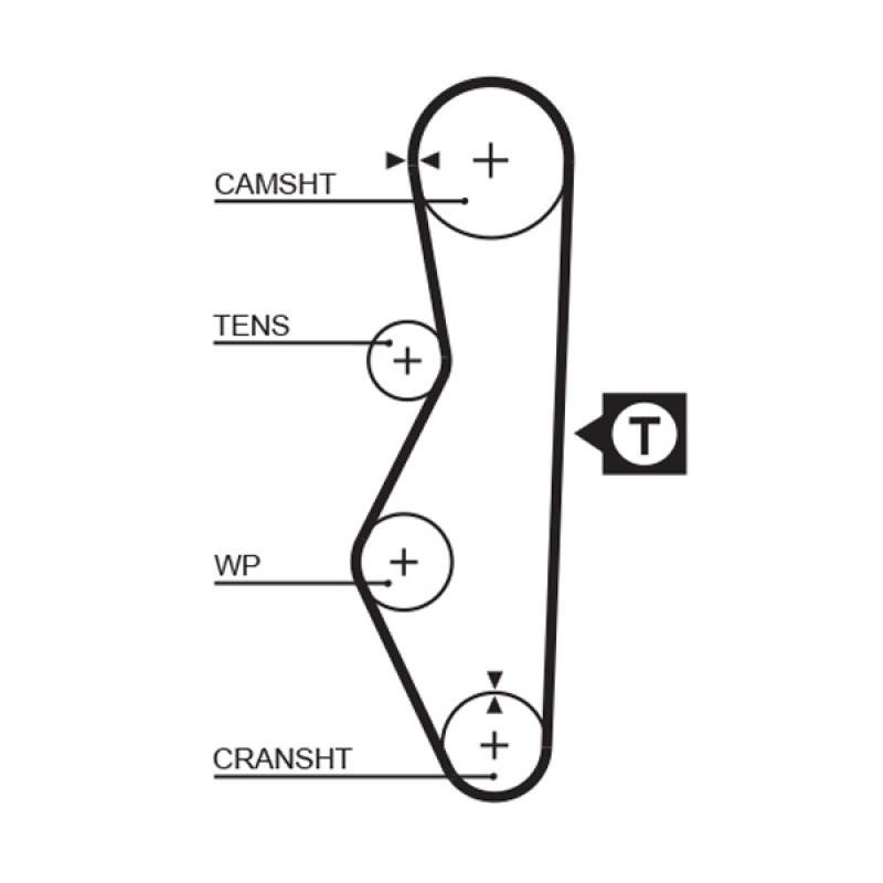Pompe à eau + kit de courroie de distribution GATES KP15521 - Visuel 1