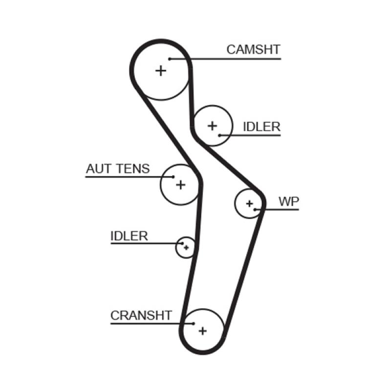 Pompe à eau + kit de courroie de distribution GATES KP15616XS - Visuel 1
