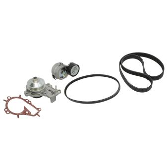 Pompe à eau+Jeu de courroie trapézoïdale à nervures GATES KP166PK1043 pour OPEL COMBO 1.2 - 131cv Pompe à eau+Jeu de courroie trapézoïdale à nervures GATES KP166PK1043 pour OPEL COMBO 1.2 - 131cv