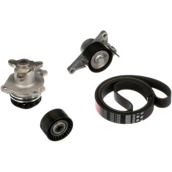 Pompe à eau+Jeu de courroie trapézoïdale à nervures GATES [KP17PK1705]