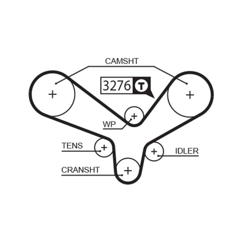 Pompe à eau + kit de courroie de distribution GATES KP1TH15344XS - Visuel 1