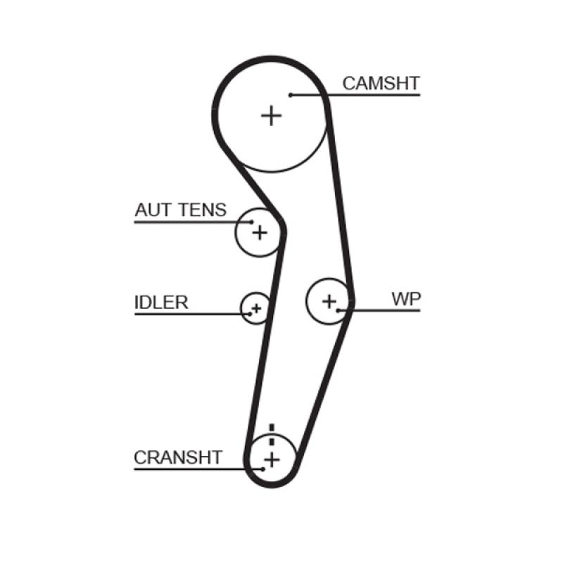 Pompe à eau + kit de courroie de distribution GATES KP25601XS-1 - Visuel 1