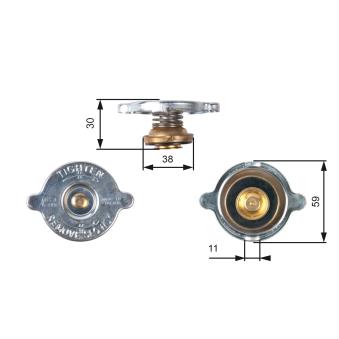 Bouchon de radiateur GATES [RC101]