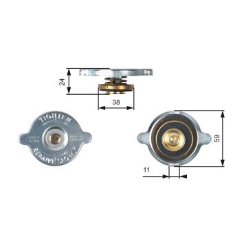 Bouchon de radiateur GATES OEM C18460